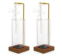 2 Pack Incense Holder, Incense Burner, Insence-Stick Holder Mess-Free Incense Burner Holder, Ideal for Meditation, Yoga, Relaxation, and Home Decor - Anti-Ash Flying