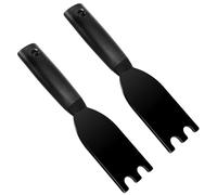 2 Pack Indoor Spatula Grill Scraper for George Foreman and Most Other Indoor Grills with Grooves Heat-Resistant Grill Spatula Comfortable Grip Easy Cleaner Tool