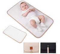 2-Pack Infant Travel Changing Mat, Portable and, Foldable Changing Mat, Wipeable Surface, Ideal for Home and Outdoor Use