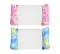 2 Pack Inflatable Pool Floats Hammock | Multi-Purpose Inflatable Pool Floats | Multi Purpose Swimming Poolfloat | Lounger Floating Chair for Beach Summer Holiday 110x65cm