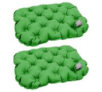2 Pack Inflatable Seat Cushion, Lightweight Foldable Portable Chair Pad | 48cm x 37cm, Long Sitting Office Home Dining Chairs, Tailbone Pressure Relief Travel Cushions for Stadium Camping Airplane