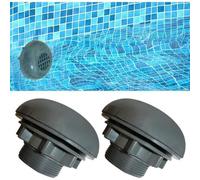2 Pack Inlet/outlet Valve For Compatible With Coleman, Intex, Bestway, Above Ground Pool Filter Pump, For 1 1/2 Inch Hose