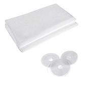 2 Pack Insect Screen Net for Windows with 3 Rolls Self-Adhesive Tapes, Fly Bug Insect Screen Mesh Mosquito Protector Kit, 2.0m x 1.5m, White