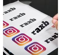 2 Pack Instagram Custom Car Stickers, Social Media, Custom Car Bumper Sticker with Username and Brand Logo (Vinyl Stickers)