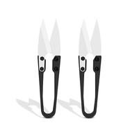 2-Pack Insulated Ceramic Scissors - Rustproof, Non-Conductive Small Scissors for Phone Repair, Battery Cable Cutting, Fishing Line, Yarn - Practical Tools for Electronics & Crafts