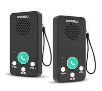 2 Pack Intercoms Wireless System for Home, Full Duplex Room to Room Communication Wireless Intercom for House, Garden, Garage, Upstairs, Business, Offices, 8 Volume Levels 4 Ringtones 1000 Feet Range
