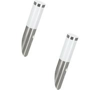 2 Pack Ip44 Outdoor Wall Lights With Motion Sensor - Stainless Steel 12W E27