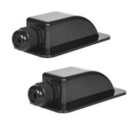 2 Pack IP68 Solar Cable Gland Entry, UV Resistant ABS Construction, Ideal for RVs, Caravans, and Marine Solar Panel Installations, Black