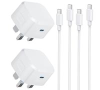 2-Pack iPhone 16 Charger, iPhone 15 Fast Charger Cable and Plug Quick Charge for iPhone Apple 16/16 Pro/16 Pro Max/16 Plus/15 Series, New i Phone Fast Charging USB Type C PD Plug UK with USBC Lead
