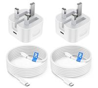 2 Pack iPhone Fast Charger Plug and 2M Cable [Apple MFi Certified], 20W Fast Charge for iPhone 14/14 Pro/13/13 Pro/12/12 Pro/11/SE/10/8, iPhone Charger Cable and USB C Fast Charger Plug Power Adapter