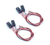 [2-Pack] IR Break Beam Sensor 5MM LEDs Counting Module Split Through-Beam Photoelectric Switch for Apply Relay, K60, PLC, 51 microcontroller, STM32, Detection Distance 39.4" / 1M