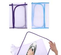 2 Pack Ironing Scorch Mesh Cloth Protective, Cloth Scorch-Saving Ironing Protector Insulation Pad, Ironing Cloth to Protect Clothes, Ironing Pad for Sewing and Ironing Fabric Protector Tool