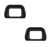 2 Pack JJC Soft Silicone Eyecup Eyepiece for Sony Alpha A6300, A6100, A6000, NEX-6, NEX-7 Camera and FDA-EV1S Electronic Viewfinder Replaces Sony FDA-EP10 Eye Cup