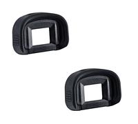 2 Pack JJC Soft Silicone Eyecup for Canon DSLR EOS 7D 7DII 5DIII 5DIV 5DS 5DSR 1DX 1DXII, 1DsIII Replaces Canon Eg. Eyepiece