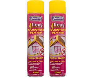 2 PACK Johnson’s 4fleas Household Spray - 600ml