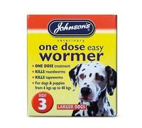 (2 Pack) Johnson's Vet - Easy Dose Wormer Size 3 Large Dog 4 Tabs