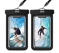 2 Pack JOTO Waterproof Phone Pouch Case Up to 7", IPX8 Underwater Phone Case Protector Cellphone Dry Bag for iPhone 17/Air 16 15 14 13 12 Pro Max Xs Max XR X 8 7 6S Plus SE/Galaxy S24 S23 -Black
