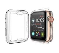 [2-Pack] JULK 40mm Case for Apple Watch New SE-2024 / Series 6 / Series 5 / Series 4 Screen Protector, Overall Protective Soft Case TPU HD Ultra-Thin Cover for iWatch, 2 Transparent