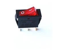 2-pack KCD3 cooker frying pan rocker switch with light switch three-legged small switch with red light 15A 250V (20A 125V)