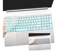 2 Pack Keyboard Cover for 2025 HP OmniBook 7 16-az Series 16-az0097nr 16",17.3" OmniBook 7 17-dc/OmniBook X 17-dd Series 17-dc0097nr 17-dd0047nr dd0057nr Laptop US Layout Keyboard-HotBlue+Clear