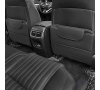 2 Pack Kick Mats Back Seat Protector for Dodge Durango/Hornet/Charger/Challenger/Caravan/Neon Car Seat Protector Multifunctional Back Seat Cover,Black