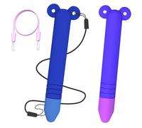 2 Pack Kid-Friendly Stylus Pens for Touch Screens, Silicone Pen Compatible with Kindle, iPad, iPhone, Android Phones, Writing Tablets and All Touchscreen Devices