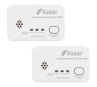2 Pack Kidde 2030-DCR Carbon Monoxide Alarm - Compact, 10-Year Sensor, Battery-Operated with AA Batteries