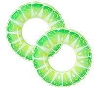 2 Pack Kids Inflatable Swimming Rings 90cm,Fruit Print Swim Rings for Adult Kid,Swimming Ring Inflatable Rubber Rings Pool Floats for Boys Girls Women Paddling Pool,Beach,Holiday and Summer Water Play