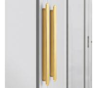 2 pack Kitchen Cabinet Handles Gold, Solid Zinc Alloy | T-Shape-128mm/5in
