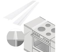 2 Pack Kitchen Counter Top Silicone Lids 25 Inches Long Heat Resistant Seal Spills Between Countertop, Stove, Oven and Kitchen Appliances
