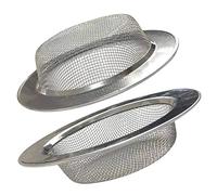 2 Pack Kitchen Sink Strainer, Large Wide Rim 4.5" Diameter, Stainless Steel Drain Cover, Anti Clogging Mesh Drain Strainer for Kitchen Sinks Drain, Perforated