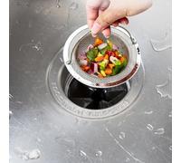 2 Pack Kitchen Sink Strainer, Stainless Steel Sink Strainer With Handle, Anti-Clogging Rust-Proof Mesh Basket (11cm Outer/8cm Inner Diameter, 2cm Height) Easy-Clean Design (2cm Height)