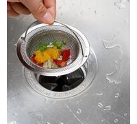2 Pack Kitchen Sink Strainer, Stainless Steel Sink Strainer With Handle, Anti-Clogging Rust-Proof Mesh Basket (11cm Outer/8cm Inner Diameter, 3cm Height) Easy-Clean Design (3cm Height)