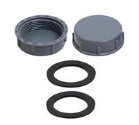 2 Pack Kitchen Sink Waste Pipe Blanking Cap 45mm for Washing Machine Plumbing Fittings Cap Female Thread Appliance Trap Blanking Cap & Washer Stop Ends for Sealing Joints & Pipes End