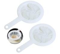 2 Pack Kitchen Ultra Fine Mesh Plastic Nylon Fine Mesh Strainer Ultra-Fine Nylon Mesh Food Grade PP Strainer Premium Fine Mesh for Oil Noodles Fruits Food Tea Rice Coffee（100Mesh 200Mesh）