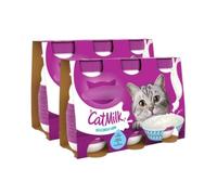 (2 Pack) Kitten Cat Milk Bottle 3 x 200ml - This Milk For Cats Is Free From Artificial Colours, Flavours And Preservatives Complementary Cat Food With Calcium And Vitamins