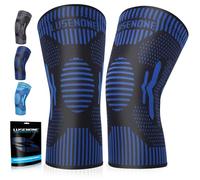 2 Pack Knee Support for Women/Men, Knee Brace Compression Sleeve Support for Arthritis,Knee Pain Relief,Meniscus Tear,ACL,MCL,Joint Pain, Ligament Injury,Tendonitis,Running, Sports, DarkBlue3XL