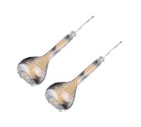 2 Pack Lab Volumetric Bottle Brush for Laboratory Glass Volumetric Bottle Tube Cylinder Triangle Flask Beaker Fat-Bellied Straw Pig Hair Brush Cleaning Brush (Yellow,50ml)