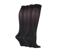 2 Pack Ladies 40 Denier Compression Knee High Energising Socks