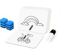 2-Pack Lapboard Whiteboard Double Sided, Portable Dry Erase Boards with Markers & Erasers for Students, Teachers, Office Meetings & Home Schooling (12.5" x 9")