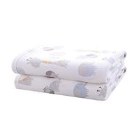 2 Pack Large Baby Changing Mat Soft Cotton Bamboo Waterproof Underneath Mattress Protector Portable Reusable for Travel Gear 70x95cm