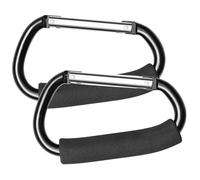 2 Pack Large Buggy Clips Locking Carabiner Clips Heavy Duty Aluminum Carabiners Super Durable Lock Carabiner Hook for Camping Hammocks Dog Leash Yoga Swing-