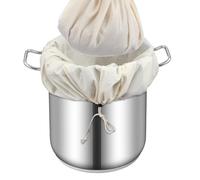 2 Pack Large Cheesecloth Bags for Straining, 26"x22" Drawstring Fine Mesh Brew Bag, Reusable Cotton Filter Bags for Home Brewing Hops, Grains, Fruits, Wine, Beer, Bagged Brewing Supplies