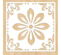 2 Pack Large Daisy Tile Stencils 12x12 Inch Reusable DIY Home Decor Flower Template for Painting Large Pattern on Floor, Wall, Wood, Fabric, Concrete, Furniture, Bathroom, Kitchen, Patio, Entryway