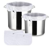 2 Pack Large Reusable Fine Mesh Strainer Bag Drawstring Straining Bag for Straining Straining Bag for Homebrewing Reusable Filter Bags for Straining Home Brew Bag Wine Jam Fruits, 22"×26" & 16"x18"