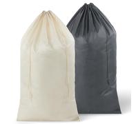 2 Pack Laundry Bag With Drawstring Large Travel Laundry Bags Machine Washable Dirty Clothes Organizer Heavy Duty Laundry Bags for Dorm Easy Fit Laundry Hamper Basket Travel Essentials