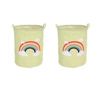 2 Pack laundry hamper laundry organization dirty clothes bag baby hamper for nursery girl cloth basket corner cute laundry basket.