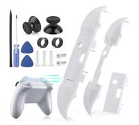2 Pack Lb Rb Bumper Button for Xbox Series S/X Shoulder Trigger Buttons Top Middle Bracket for Xbox Series S/X Controller Accessories Replacement Parts with Repair Tools(White)