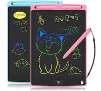 2 Pack LCD Writing Tablet - 8.5 Inch Portable Drawing Tablet for Kids, Erasable Doodle Board, Colourful Doodle Drawing Pad Etch Sketch, Learning Toy Easter Gift for 3-7 Years Old Girl Boy Toddler