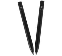 2 Pack LCD Writing Tablet Stylus Pens for Boy Girl and Adults | Plastic Black Pair, Paper like Handwriting Feel, Anti Lose Rope Included, Classroom Note Taking and Office Use
